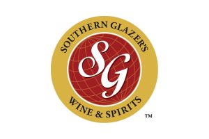 Southern Glazer’s Wine & Spirits logo with a red globe design and white “SG” letters in the center, surrounded by a gold circle with the company name in black text.