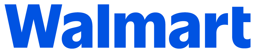 Blue Walmart logo text on a light gray background.